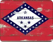 State Of Arkasas Flag Old Distressed art Mousepad Computer Mouse Pad 7 x 9