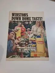 Winston Cigarettes Print Ad 1971 8x11 Vintage Great To Frame