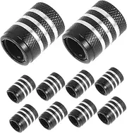GRADENEVE 10pcs Durable Tire Valve Stem Caps Leak Resistant Auto Replacement Caps for Cars and Motorcycles Versatile Fit Lightweight Design Prevents Air Leaks and Debris