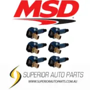 MSD Ignition Coil - Ford EcoBoost - 3.5L V6 - 3-Pin Connector - Blue - 6-Pack