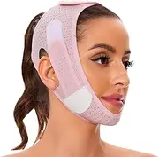 V Line Lifting Mask, Reusable Double Chin Reducer Strap for Sleeping Jawline，Double Chin Eliminator for Women, Face Lifting Tape Facial Slimmer Shape for Double Chin and Saggy Face Skin, Jaw Exerciser