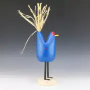 NATIVE AMERICAN NAVAJO FOLK ART CHICKEN BY EDITH & GUY JOHN