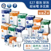 在飛比找蝦皮商城優惠-【舞光.LED】E27/3W/5W/7W/10W/12W/1