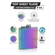 6oz Rainbow PRIDE Hip Flask!