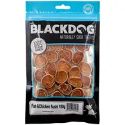 Black Dog Fish & Chicken Sushi Dog Treats 150g