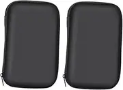 TEHAUX 2Pcs Eva Digital Accessories Pouch Shockproof Organizer Bag Compact Storage Case for Electronics for Safe Transport of Mobile Hard Disks