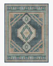 275' x 365' | Machine Washable Runner Rug | Kid & Pet Friendly | Indoor Rug | Rayne Soft Navy Rug | Ruggable