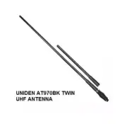 UNIDEN AT970BK TWIN UHF CB ANTENNA 6.6 / 3 dBi BLACK HEAVY DUTY UHF CB ANTENNA