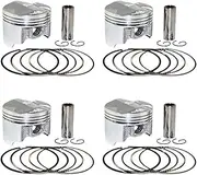 Motorcycle 55mm 55.25 55.50 55.75 56 mm Piston Rings For CBR400 CBR23 NC23 CBR29 NC29 VFR400 NC30 RVF35 NC35(4 Sets 56mm)