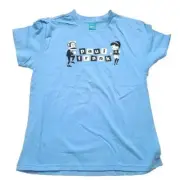 Vintage Paul Frank Womens Tshirt, Julius, 50's Theme, Blue, Small