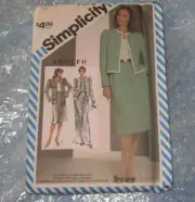 SIMPLICITY PATTERN 5878 ~ MISSES SKIRT JACKET CAMISOLE ~ SIZES 16 - 18 - 20