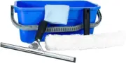 12021 Window Cleaning Kit with Bucket Cloth Channel & T-Bar