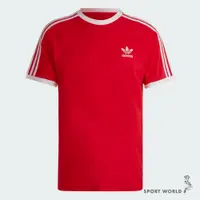 在飛比找蝦皮商城優惠-Adidas 男裝 短袖上衣 修身 純棉 紅【運動世界】IA