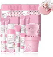 Skin Care Set & Kits,Skincare Gifts Set For Teenage Girls,Sakura Skin Care Set,Cherry Blossom Facial Kits for Women,Japanese Skincare,Beauty Gift Sets for Her(One Size, Cherry Blossom Hydrating)