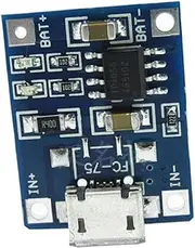 5 Pack 1a Battery Charging Board 3.6v-3.7v Rechargeable Battery Module USB to Battery Charger