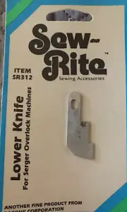 Sew-Rite Lower Knife For Serger Overlock Machines SR312 In Original Packaging