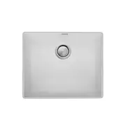 Oliveri Santorini Single Bowl Undermount Sink - White