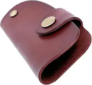 BESTOYARD Leather Key Storage Bag Compact Key Pouch for Outdoors Lightweight Durable Space Saving Protects Keys Shocks Scratches for Home Car Use