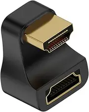 U Shaped HDMI to HDMI Adapter, 7680x4320P Resolution, 60Hz Adapter for Camera, Laptop, Tablet, HDTV, Projector