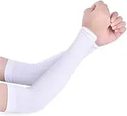 [HIFFEY] Summer Ice Silk Long Sleeves Anti-Sun Arm Cover Men Women Cuff Cool Hand Sleeves Fingerless Cycling Arm Sleeve