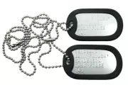 Sergeant Gary "Roach" Sanderson Military Dog Tag Set Cosplay Halloween Prop