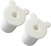 MagiDeal 2Pcs Cable feed through Bushings Convenient Professional Wear Resistant Cable Wall Grommet Protective Sleeve for 1" Wall Hole, White
