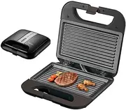 Panini Press, 750W Sandwich Toaster with Non-Stick Plates, Toastie Maker, Electric Grill with Automatic Temperature Control, Easy to Clean, for Snacks, Sandwiches, Kebabs