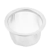 2.5" Dimeter Stainless Steel Mesh Tea Leaves Stainer Teapot Screen Silver Tone