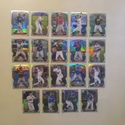 2023 Bowman Chrome Lunar Glow Refractor Lot