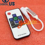 Mini 5V 12V 24V RF Wireless RGB LED Strip Light Remote Switch Controller Dimmer