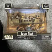 Disney Parks 2013 Star Wars Sarlaac Attack Action Figure Set New Goofy Mickey