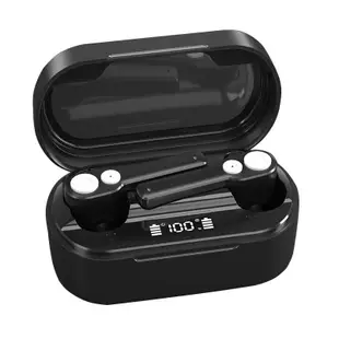 跨境新品私模D18藍牙耳機雙動圈重低音降噪無線TWS運動藍牙耳機