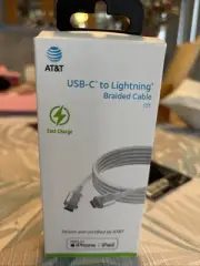 usb c cable Lighting iPad Braided AT&T