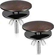 LEIFIDE 2 Pcs 2 Inch Kitchen Sink Hole Cover Faucet Hole Cover Stainless Steel Kitchen Sink Tap Plate Stopper Blanking Metal Plug(Bronze)