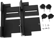HOODANCOS Computer Mainframe Bracket Movable Tower Stand Heat Emission Anti-Slip Wheel Rounded Corners Black Plastic CPU Holder