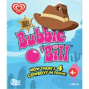 Bubble O Bill Frozen Dessert Sticks With Bubble Gum 4 pack