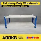 2.0m Metal Steel Garage Warehouse Rack Workbench Shelving Work Bench New 1-6920B