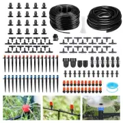 256FT Drip Irrigation System Kit, 163pc Automatic Garden Watering Misting Sys...