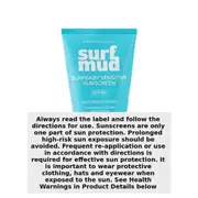 SURFMUD Surf Baby Natural Zinc Sunscreen SPF30 125g