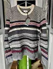 Jack Spade Ski Red/White/Blue Pullover Wool Sweater NWT Mens XL