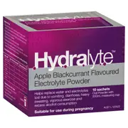 Hydralyte Electrolyte Powder Apple & Blackcurrant 10 Sachets