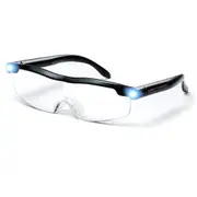 TV Shop Mighty Sight Men/Women 160% Magnifying Reading Glass/Eyeware w/LED Light
