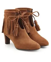 see by chloe Fringed Suede Ankle Boots EU 38 NWT