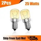 2 Pack SCREW Light Bulb 25W E14 CLEAR OVEN Fridge Microwave Bulbs