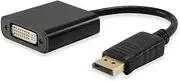Equip 133431 DisplayPort to HDMI/VGA Adapter, Black, 20 cm