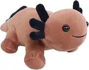 11.02 inch Plush Axolotl Stuffed Animal, Axolotl Plush Toys, Cute Stuffed Cotton Plush Pillow Kawaii Salamander Gifts for Girls & Boys, Plushies has (Brown Axolotl Plush)