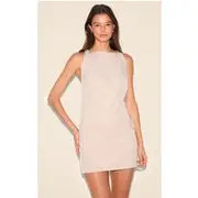 Clay Belt Detail Shift Dress, Clay