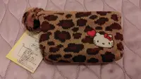 在飛比找Yahoo!奇摩拍賣優惠-特價 全新品 kitty 凱蒂貓 可愛 豹紋 化粧包 零錢包