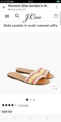 在飛比找Yahoo!奇摩拍賣優惠-美國品牌 J. Crew  涼/拖鞋（size 7.5）