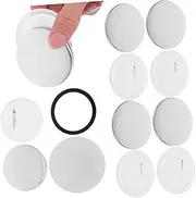 GLSTOY 200 Sets Tinplate Badge Making Supplies Kit Blank Button Badge Components with Pin Backs Film for DIY Craft Projects Durable Metal Material for Unique Designs